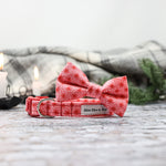 'FURRY & BRIGHT' RED DOG BOW TIE