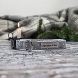 'STARRY NIGHT' DOG COLLAR AND OPTIONAL LEAD IN GREY