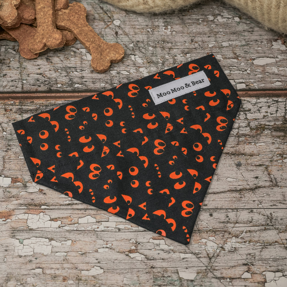 HALLOWEEN EYES DOG BANDANA