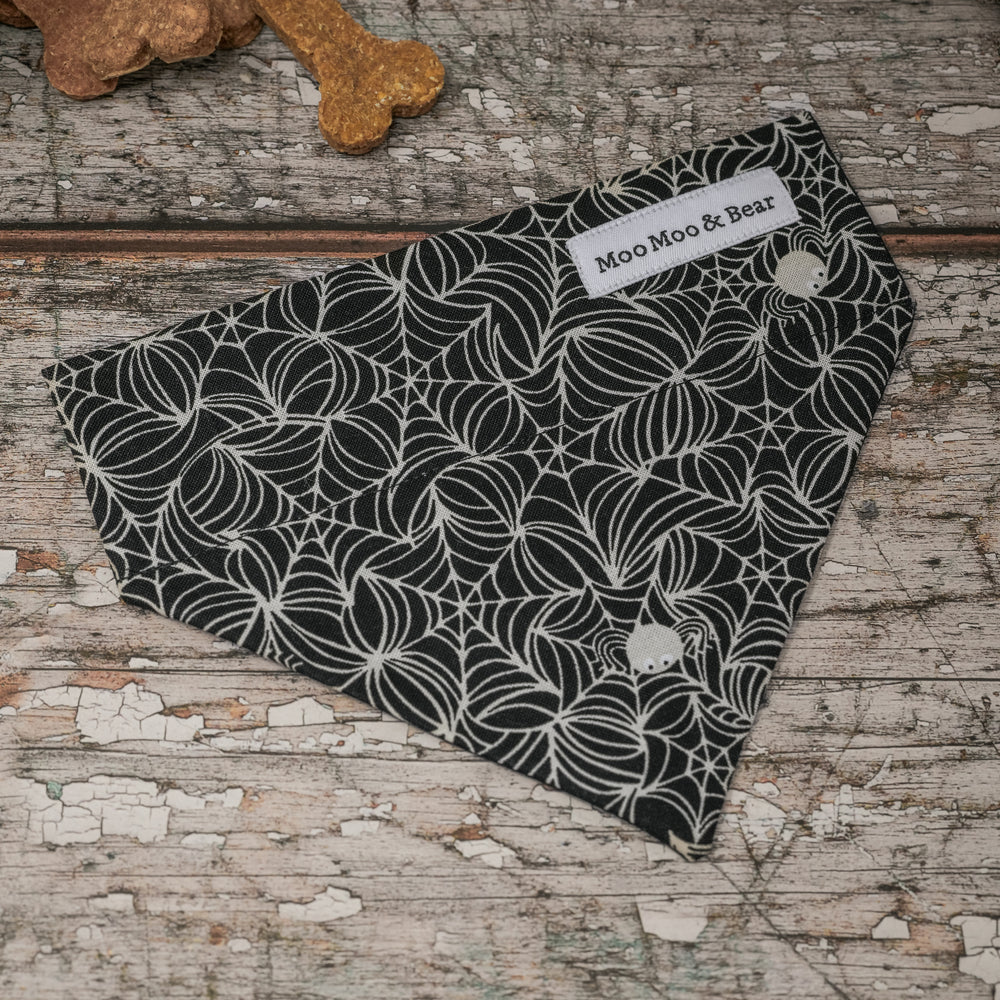HALLOWEEN COBWEB DOG BANDANA