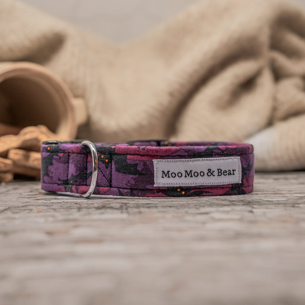 HALLOWEEN PURPLE BATS COLLAR