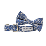 Emile Blue Floral Liberty dog bow tie
