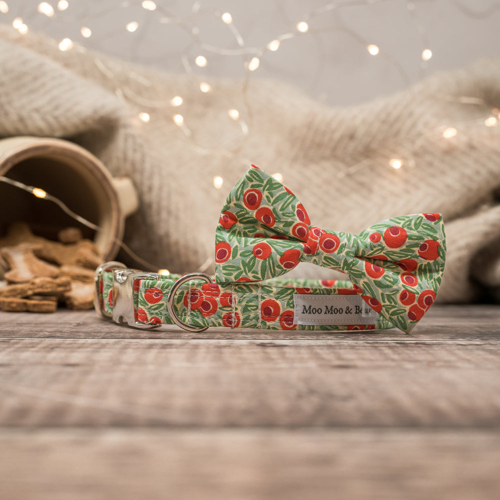LIBERTY YEW BERRY DOG BOW TIE