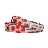 'STRAWBERRY' DOG COLLAR AND LEAD SET