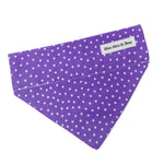 purple/lilac star print dog bandana