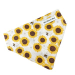 sunflower handmade dog bandana | Moo Moo & Bear
