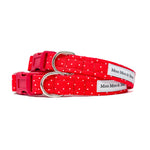 'DOTTY FOR STRAWBERRY JAM' DOG COLLAR AND OPTIONAL LEAD