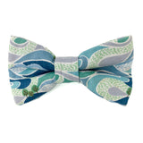 'FELLS AND PEAKS' DOG BOW TIE IN BLUE