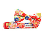 Tea dance vintage floral dog bow tie | Moo Moo & bear