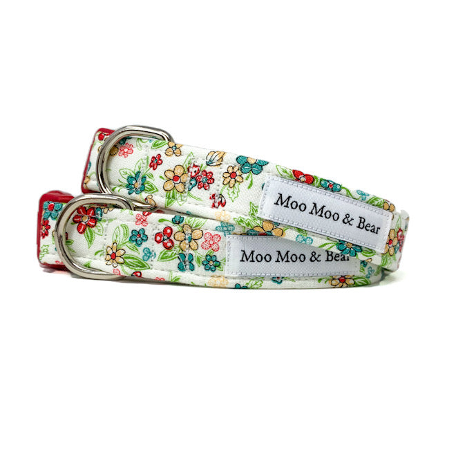 'KATY' DOG COLLAR FELT FLOWER