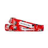 'CAPTAIN JACK' DOG COLLAR AND  LEAD SET IN RED