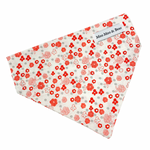 ditsy floral red dog bandana | Moo moo & Bear