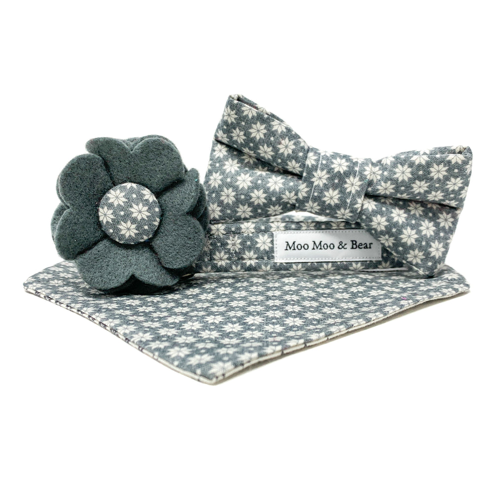 'NORDIC' GREY DOG BANDANA