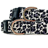 'WILD THING' LEOPARD PRINT MONO DOG COLLAR AND OPTIONAL LEAD