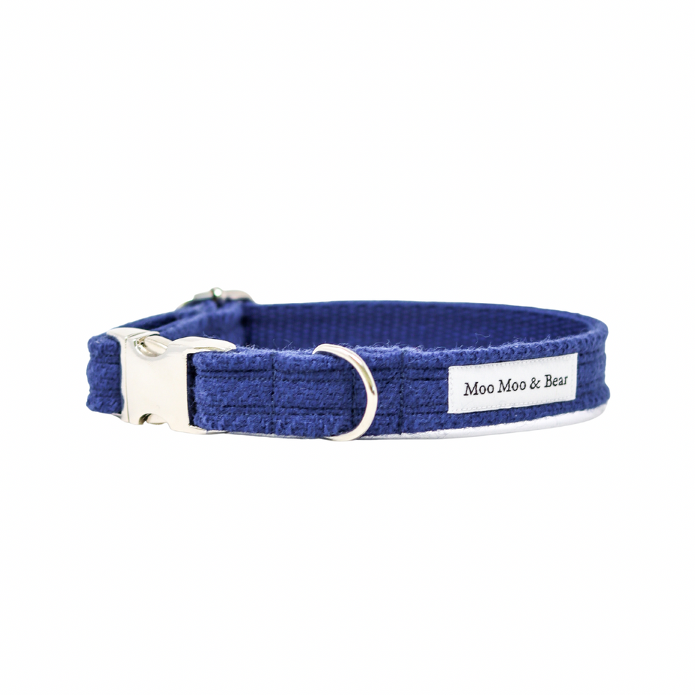 'SIMPLY SAPPHIRE' HERITAGE DOG COLLAR AND OPTIONAL LEAD