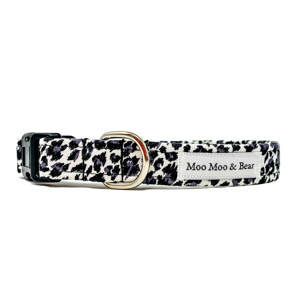 'WILD THING' LEOPARD PRINT MONO DOG COLLAR AND OPTIONAL LEAD