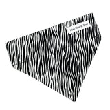 zebra print handmade dog bandana | Moo moo & Bear