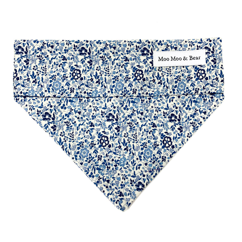 LIBERTY OF LONDON KATIE AND MILLIE IN BLUE TONE DOG BANDANA