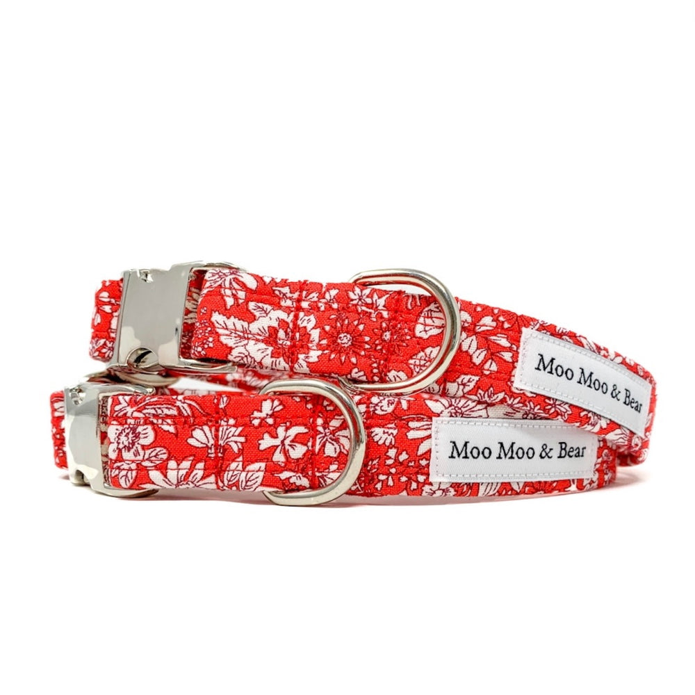 LIBERTY AMELIE FLORAL DOG COLLAR AND OPTIONAL LEAD