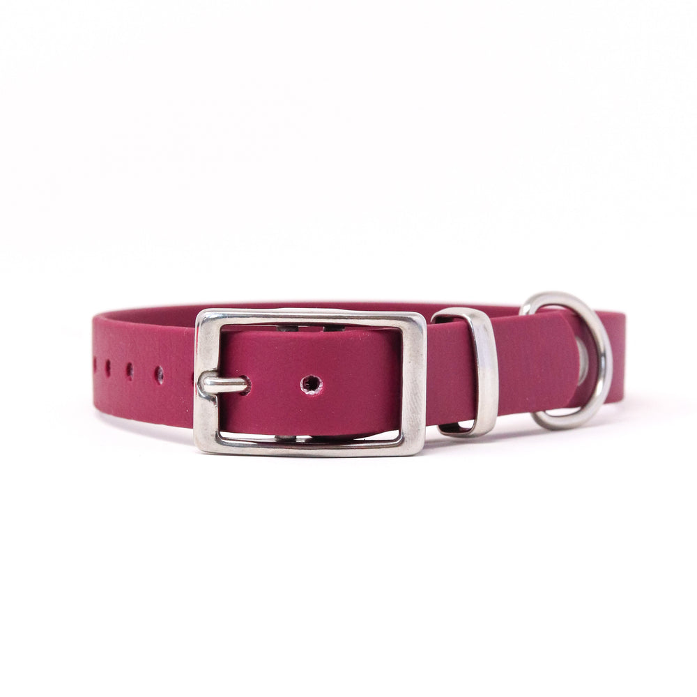 THE MOORLAND COLLECTION GENUINE BIOTHANE® DOG COLLAR -1ST EDITION - MULBERRY