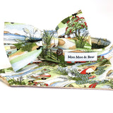 'VINTAGE CAMPING' DOG BOW TIE