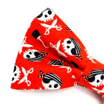 'CAPTAIN JACK' DOG BOW TIE IN RED