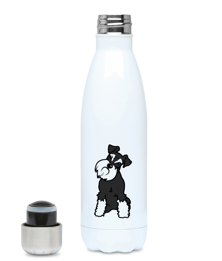 Stainless steel schnauzer water bottle