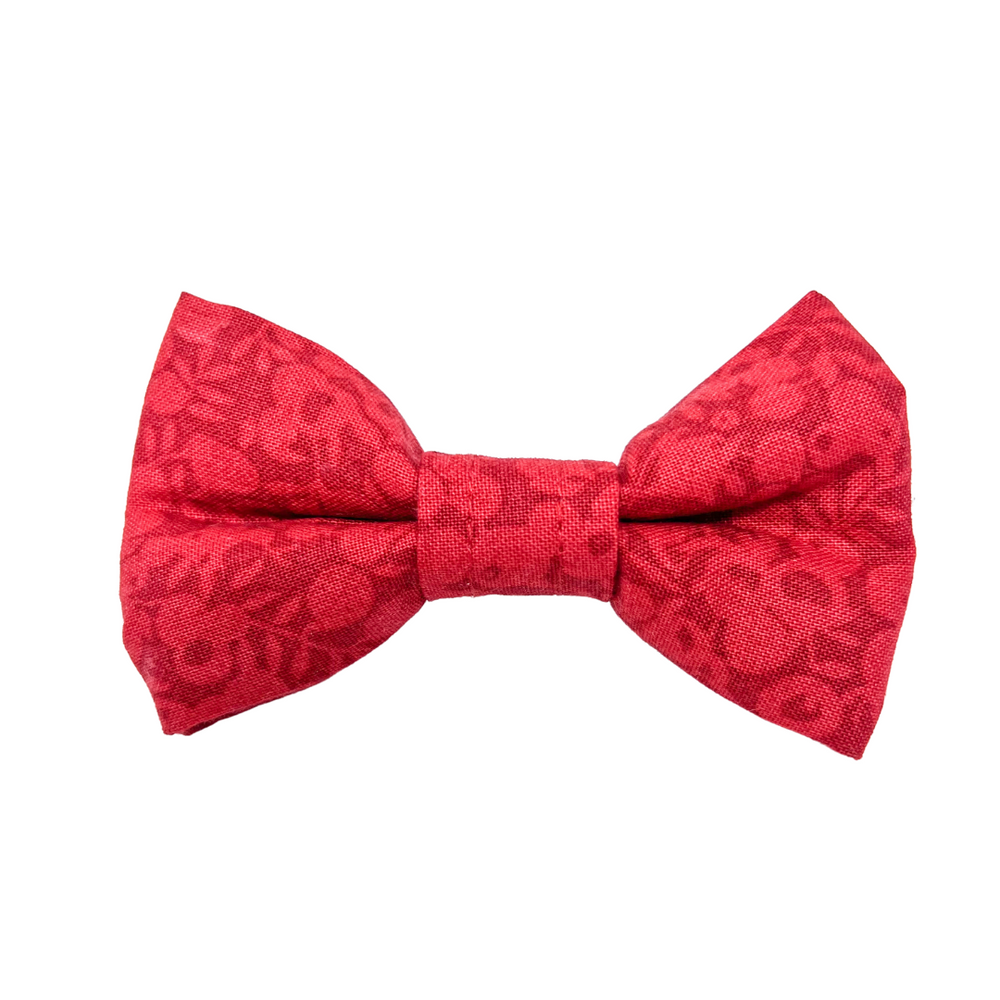 LIBERTY OF LONDON WILTSHIRE RUBY RED DOG BOW TIE
